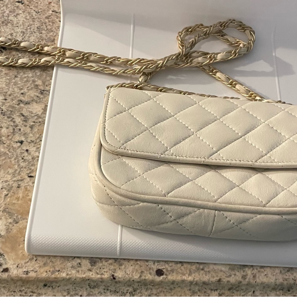 Mini Rectangular Flap Bag Cream/Off White Flap Bag - image 2